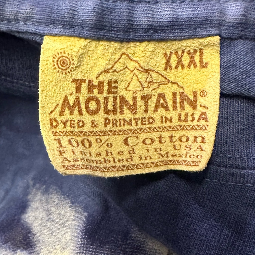 The Mountain Blue Tie Dye Bison Buffalo T-Shirt Size XXXL - Picture 3 of 3